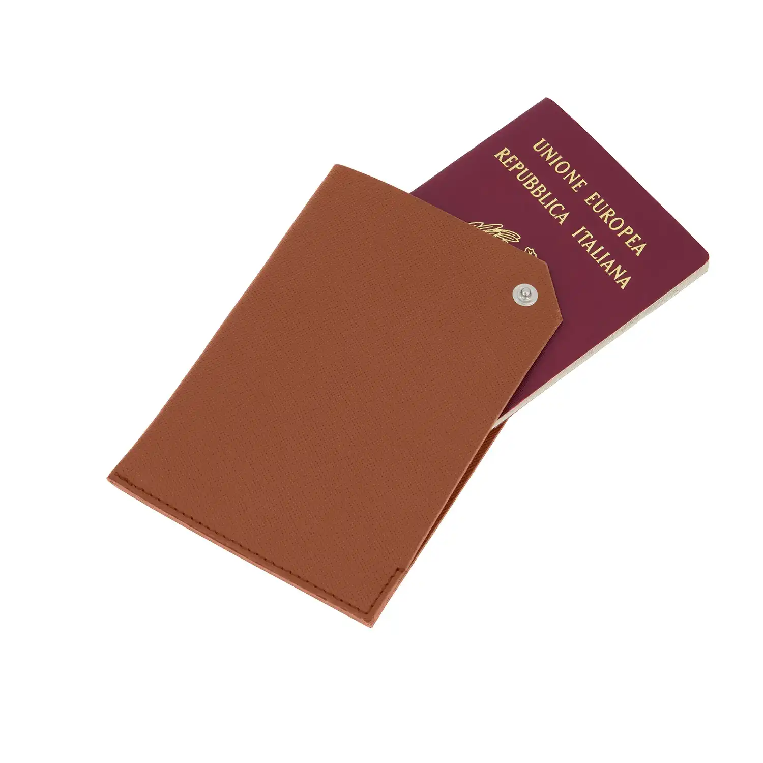 P139PS28600_3 Porta passaporto a libro - Marrone medio
