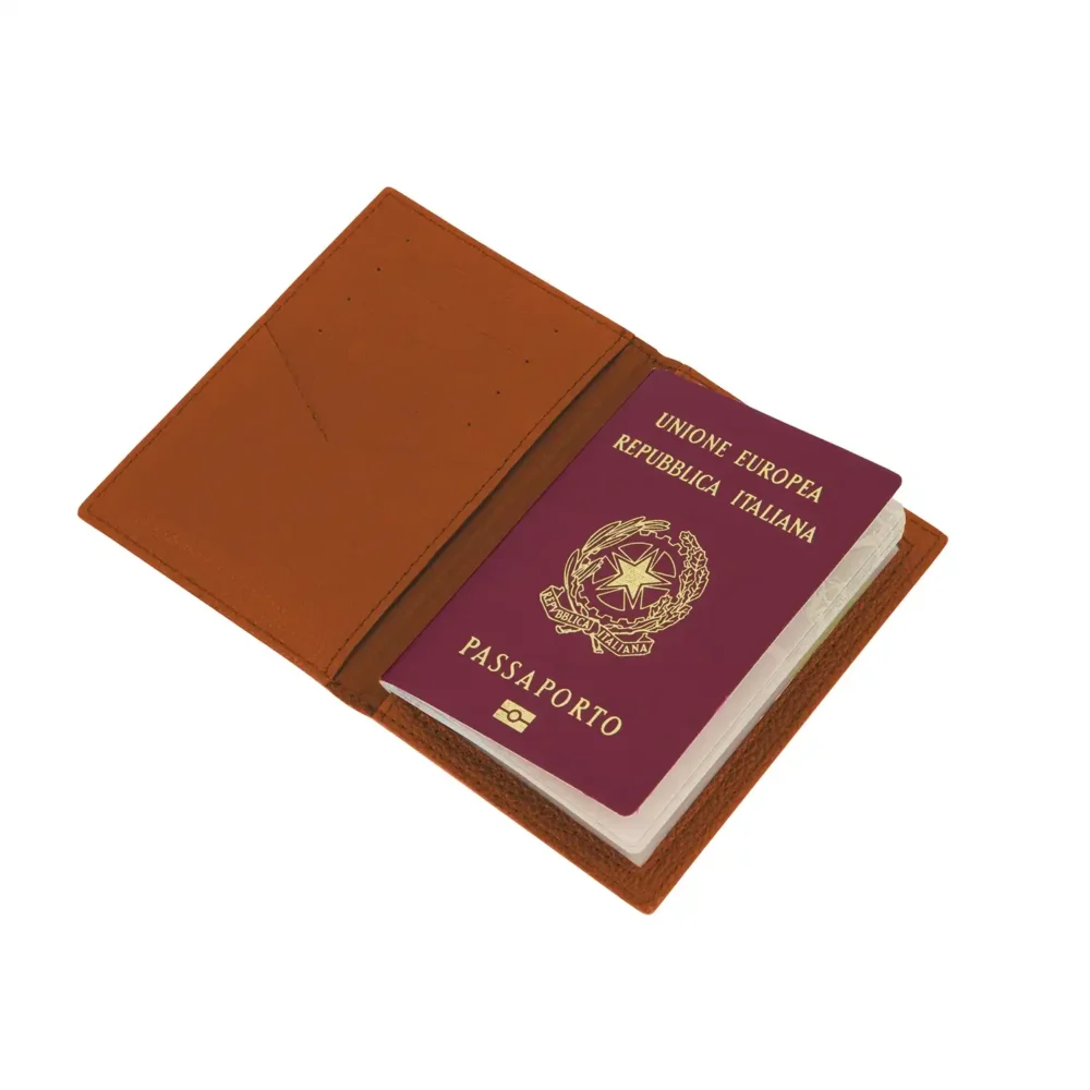 Portapassaporto Compass - Marrone medio