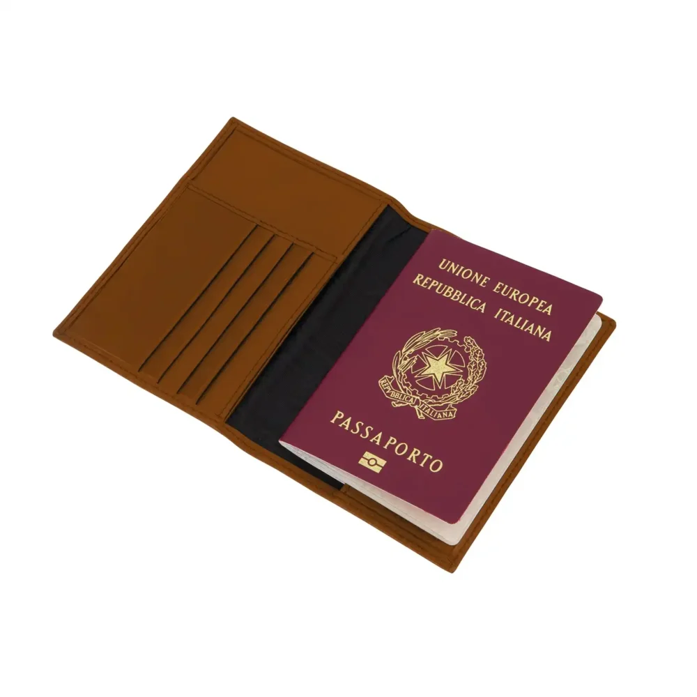 Portapassaporto Deluxe - Marrone medio