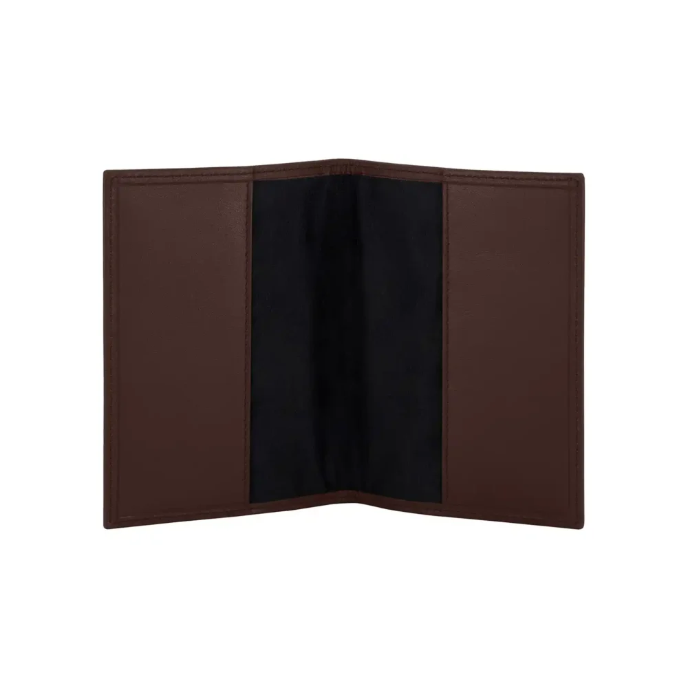 Porta passaporto Linear - Marrone scuro