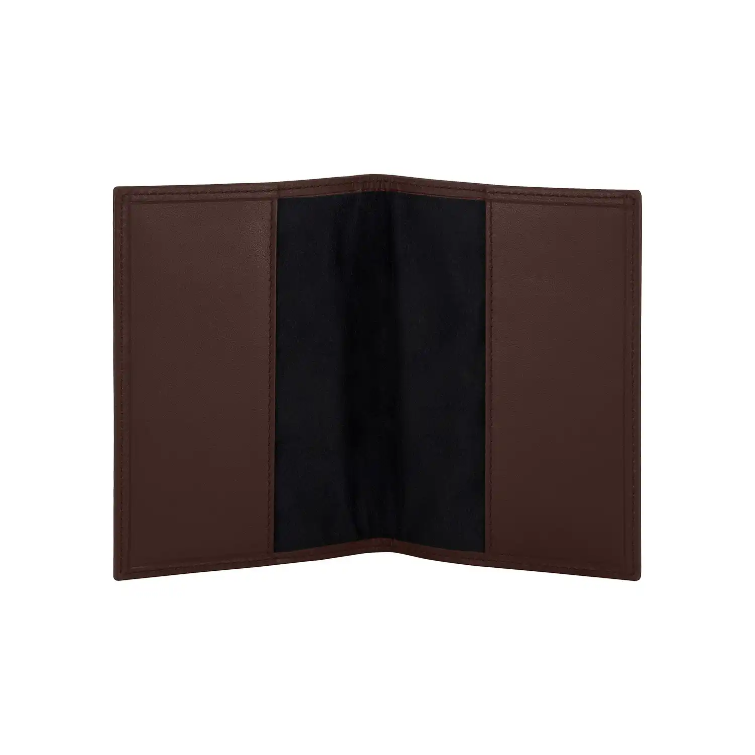 P143PL38000_4 Porta passaporto Linear - Marrone scuro