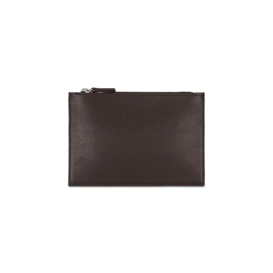 Clutch piatta  Elegant medium - Marrone scuro