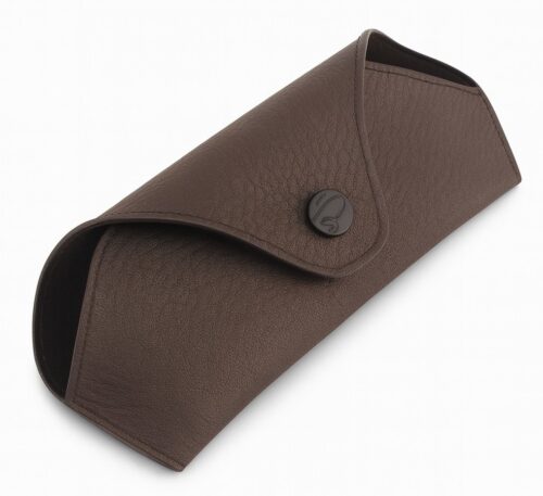 Portaocchiali in pelle