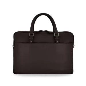 Cartella con tracolla City - Marrone scuro
