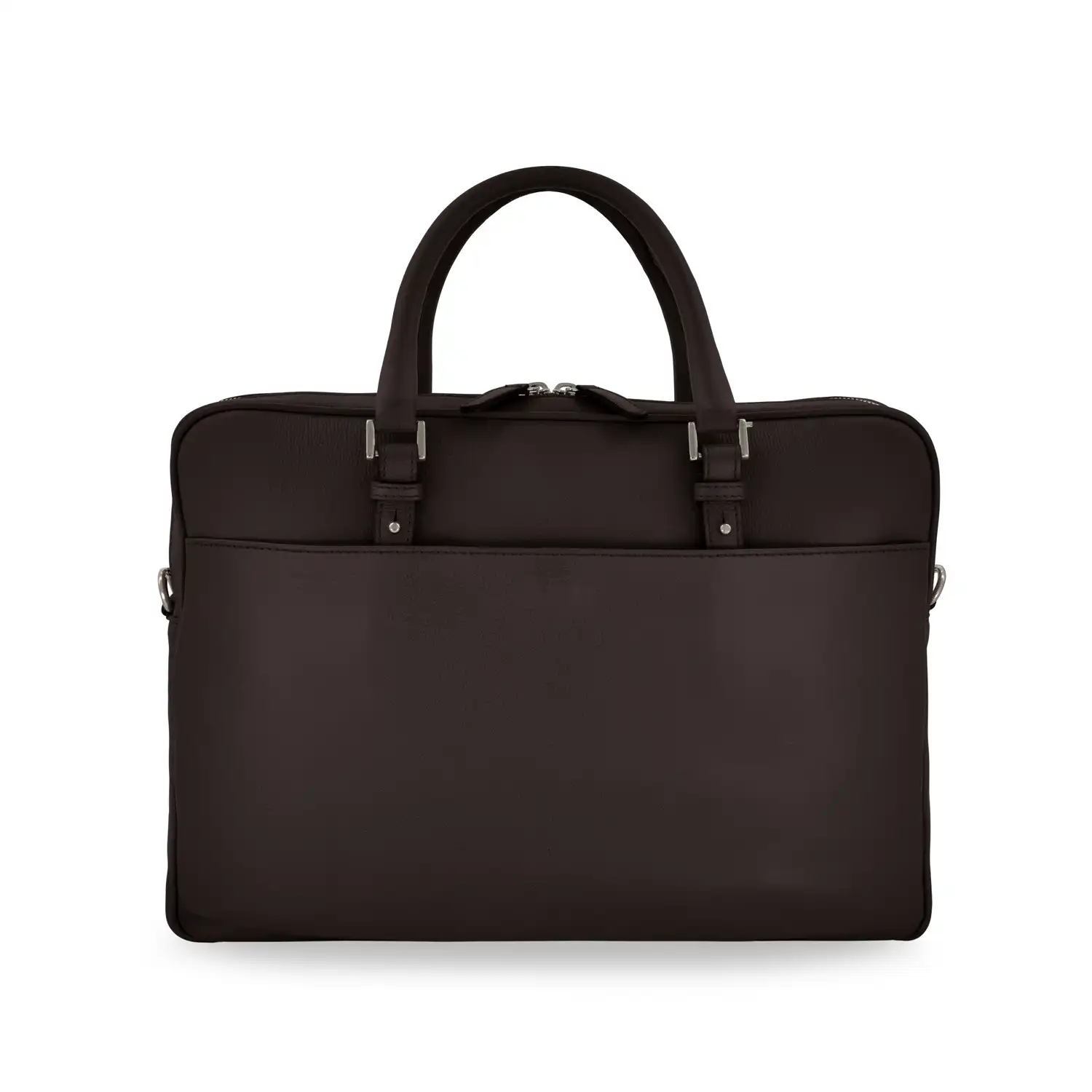 ZU20PC38000_2 Cartella con tracolla City - Marrone scuro