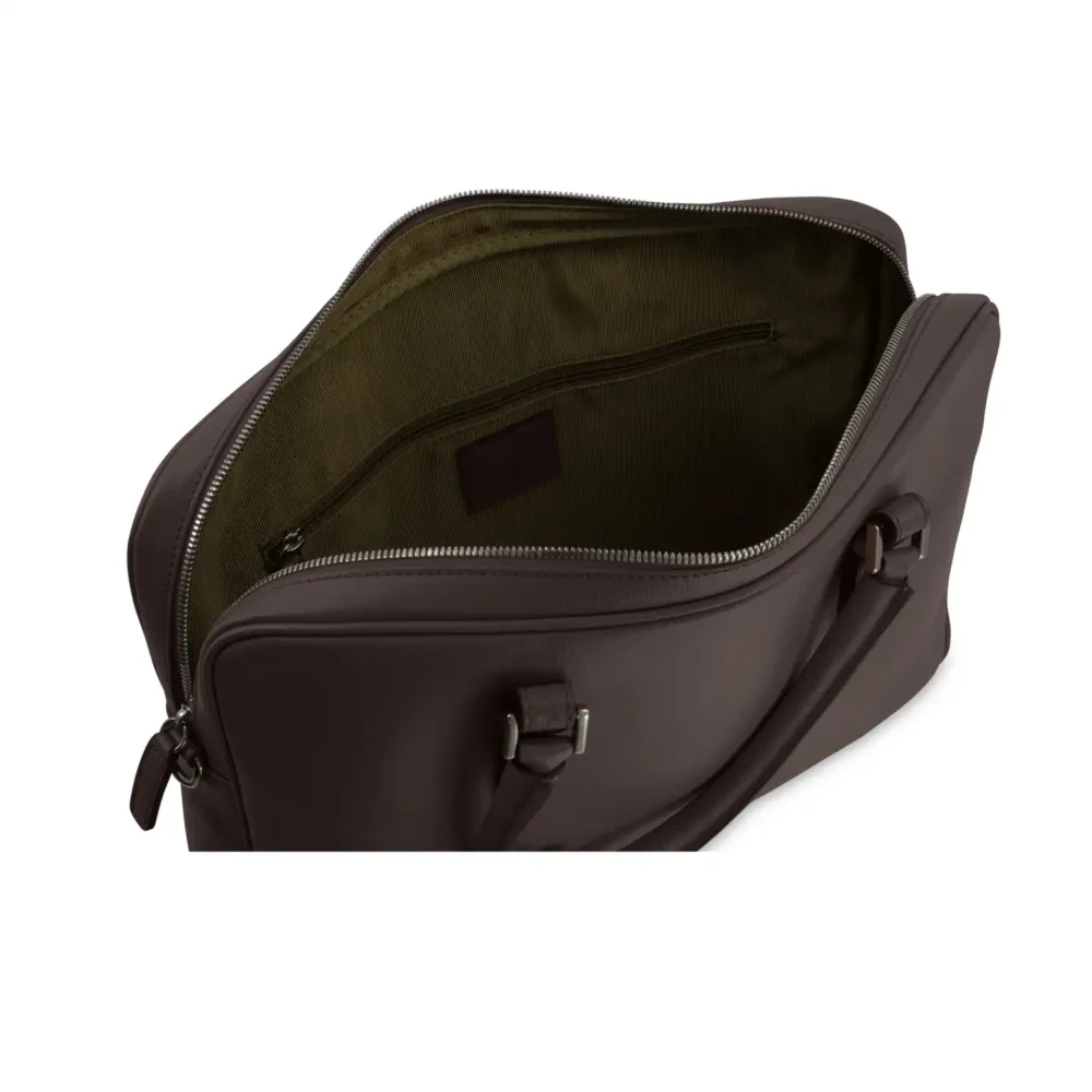 Cartella con tracolla City - Marrone scuro