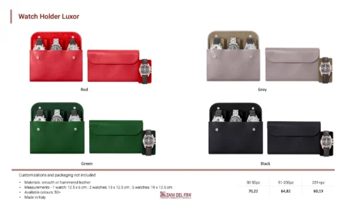 Zani Del Fra' personalised leather accessories - watches holder in leather